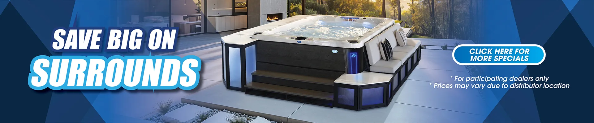 Calspas hot tub being used in a family setting - Springdale
